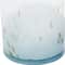 Set of 2" Blue Glass Contemporary Decorative Jars 5", 9"